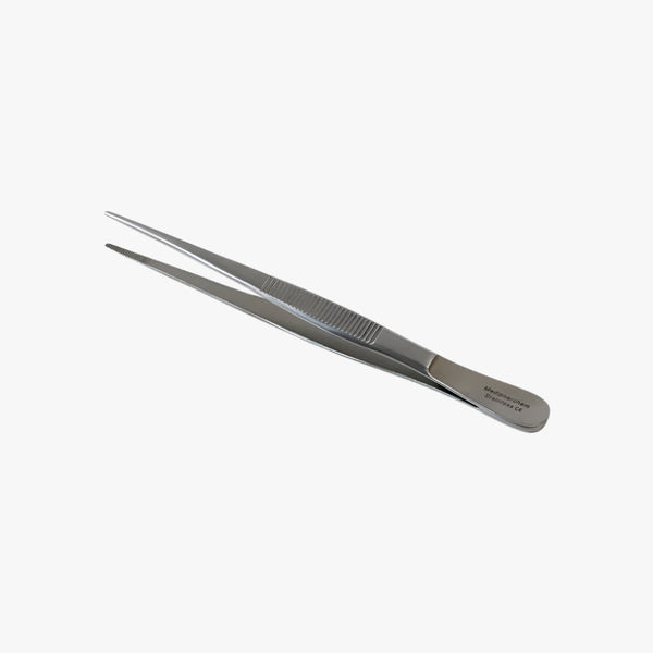 Dressing forceps, fine model, straight, 14 cm