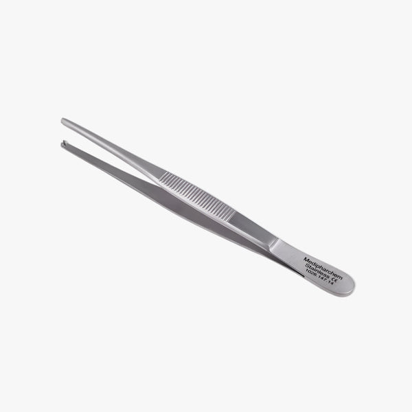 Tissue forceps 1x2 teeth straight 16 cm