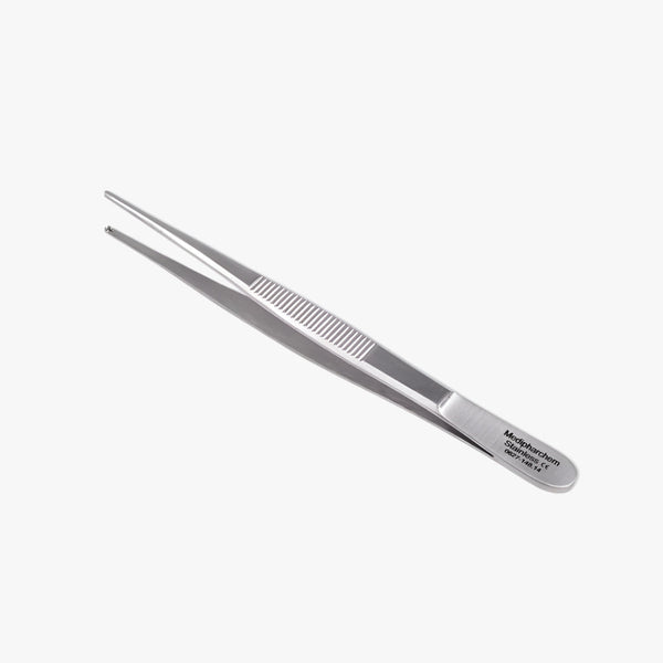 Tissue Forceps 1x2 Teeth Fine Pattern Straight 14 cm