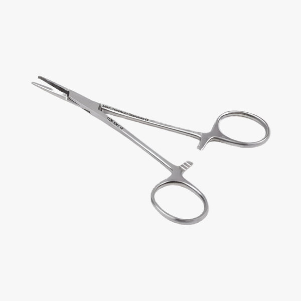 Mosquito forceps, straight, 12 cm 1x2 teeth