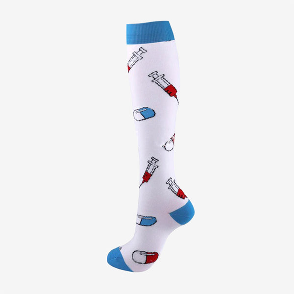 Compression Socks Syringes and Pills