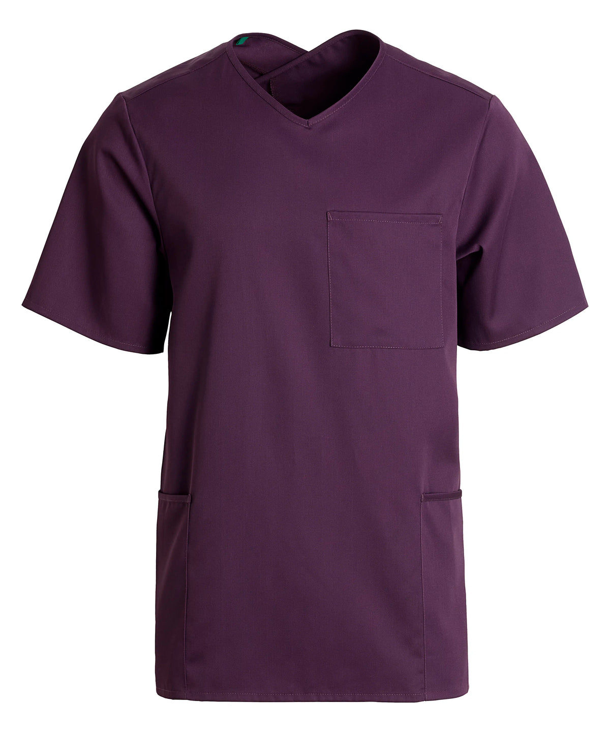 Scrubstopp Kentaur Comfy Fit – korsad hals, unisex – Cassis