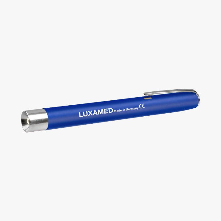 Diagnostikleuchte Luxamed — LED blau mit Batterien