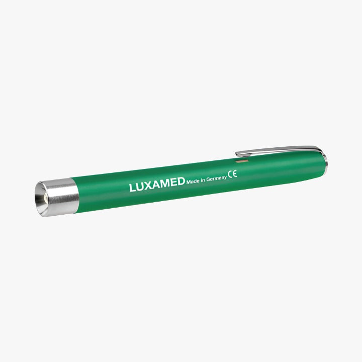 Diagnostikleuchte Luxamed — LED grün mit Batterien