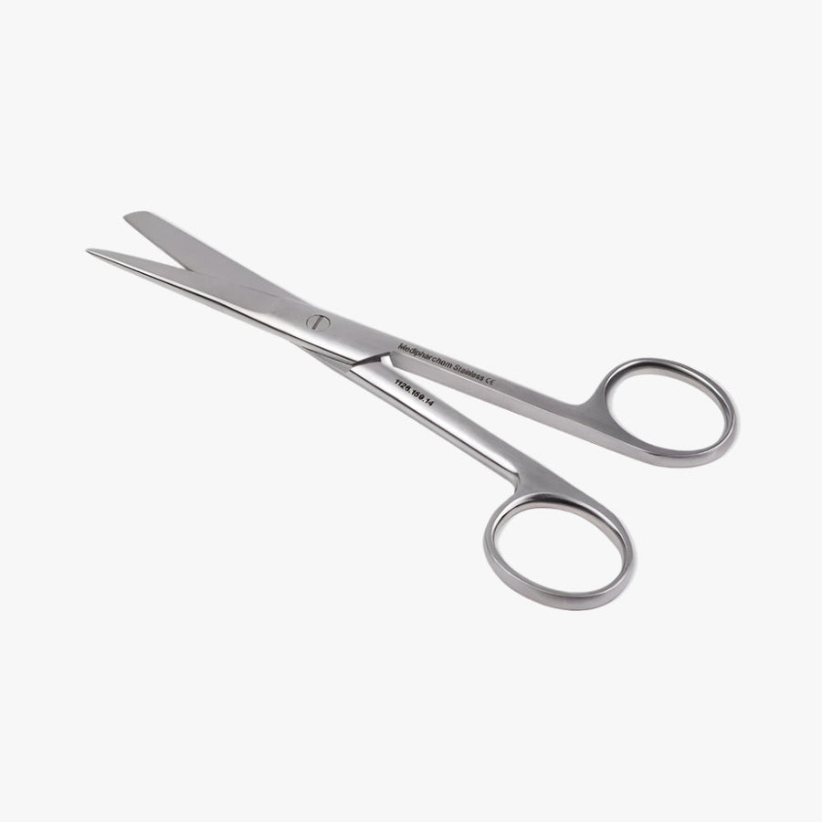 Surgical scissors straight 16 cm sharp/blunt