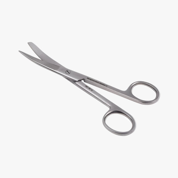 Surgical scissors curved 14 cm sharp/blunt