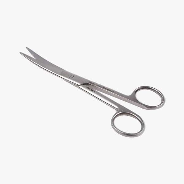Surgical scissors sharp-sharp curved 14 cm