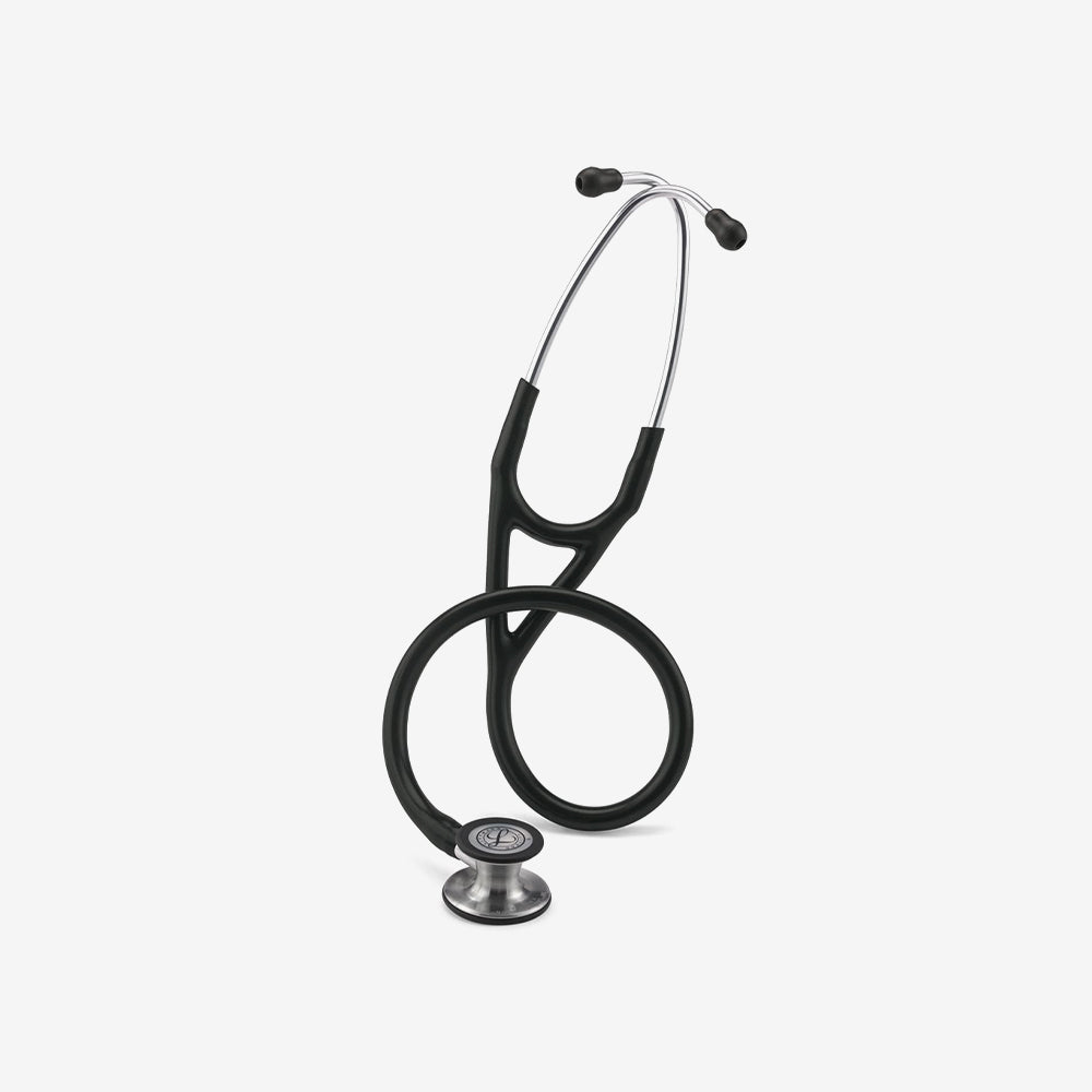 Stethoskop Littmann Cardiology IV Schwarz mit Bruststück aus gebürstetem Edelstahl