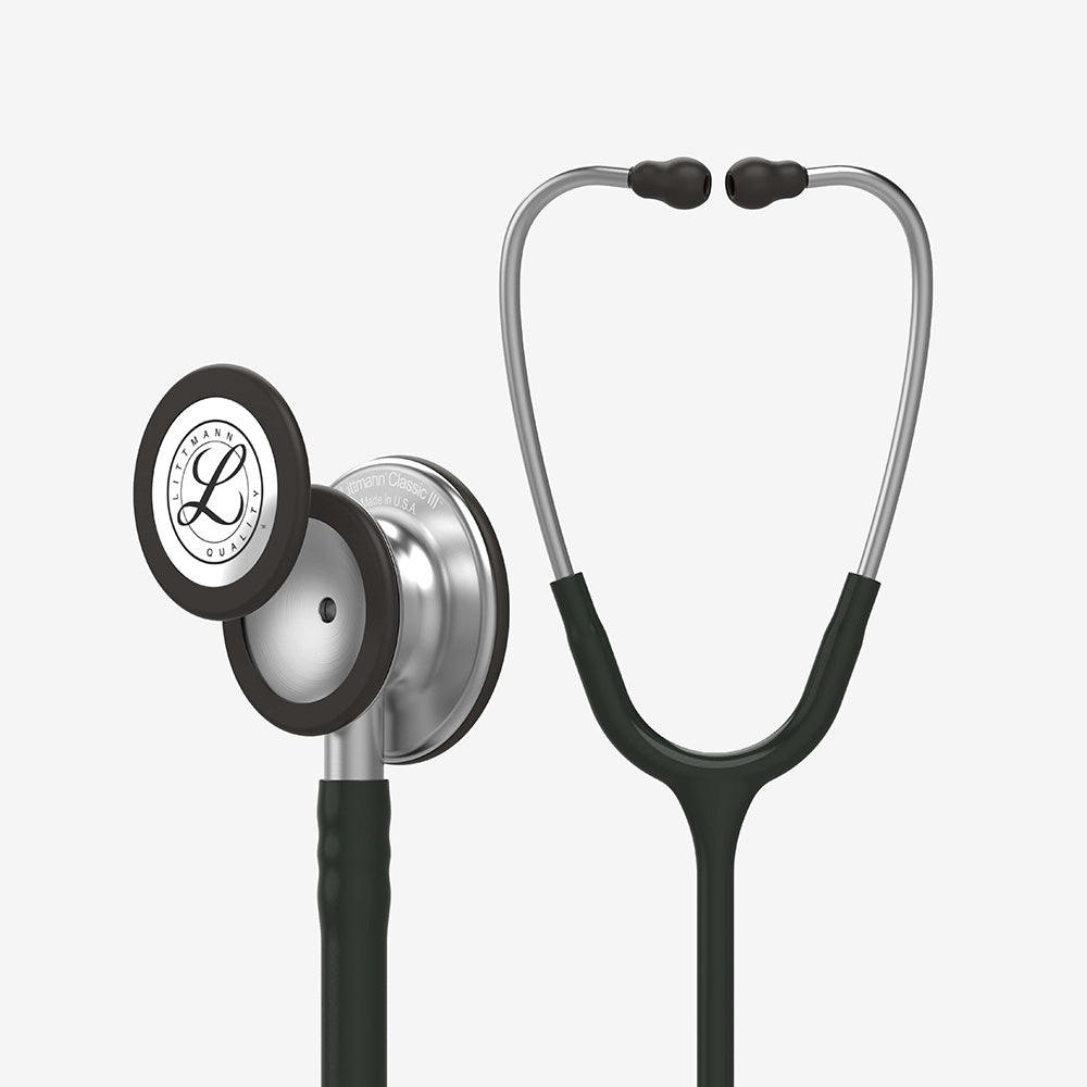 Littmann Classic III Stethoscope Black with Brushed Stainless Steel Chestpiece