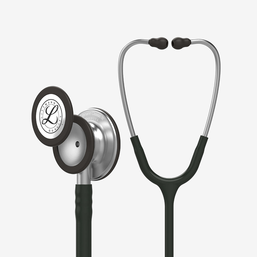 Littmann Classic III Stethoscope Black with Brushed Stainless Steel Chestpiece