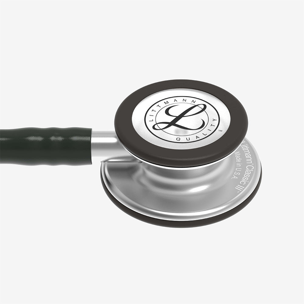 Littmann Classic III Stethoscope Black with Brushed Stainless Steel Chestpiece