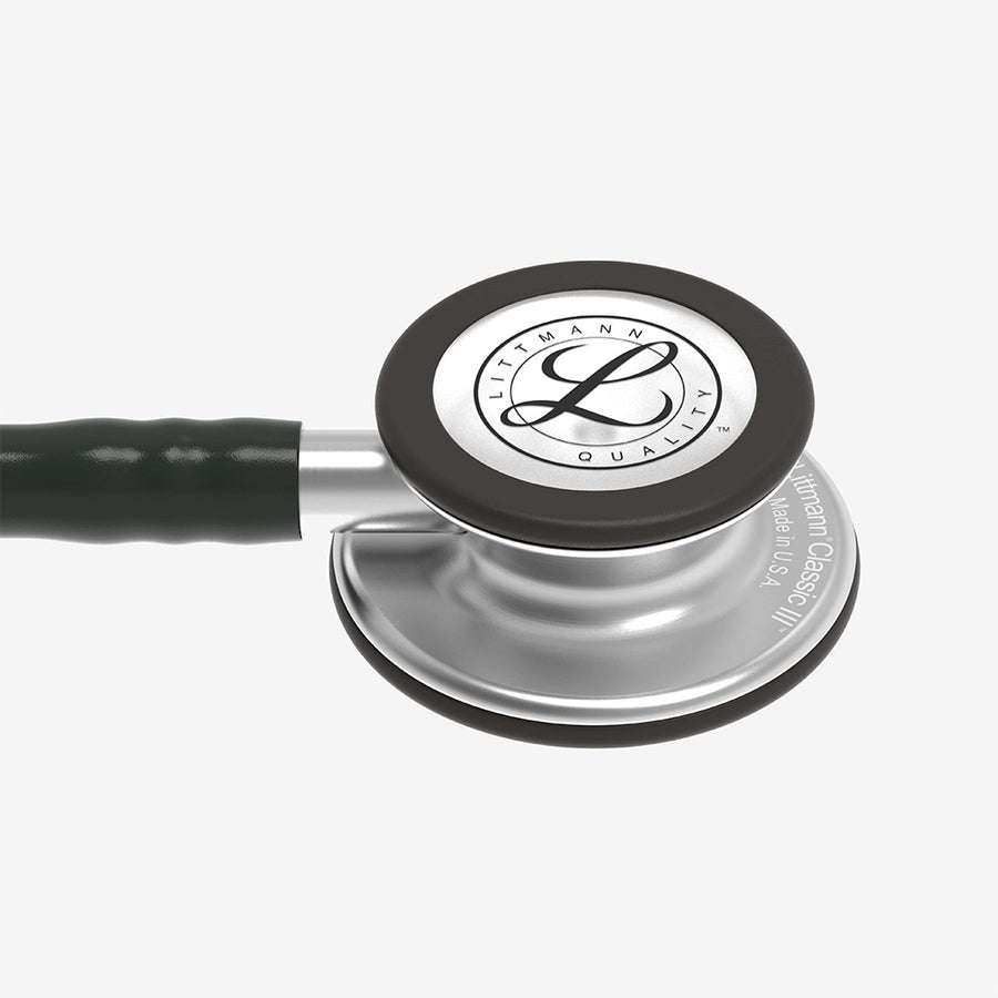 Littmann Classic III Stethoscope Black with Brushed Stainless Steel Chestpiece