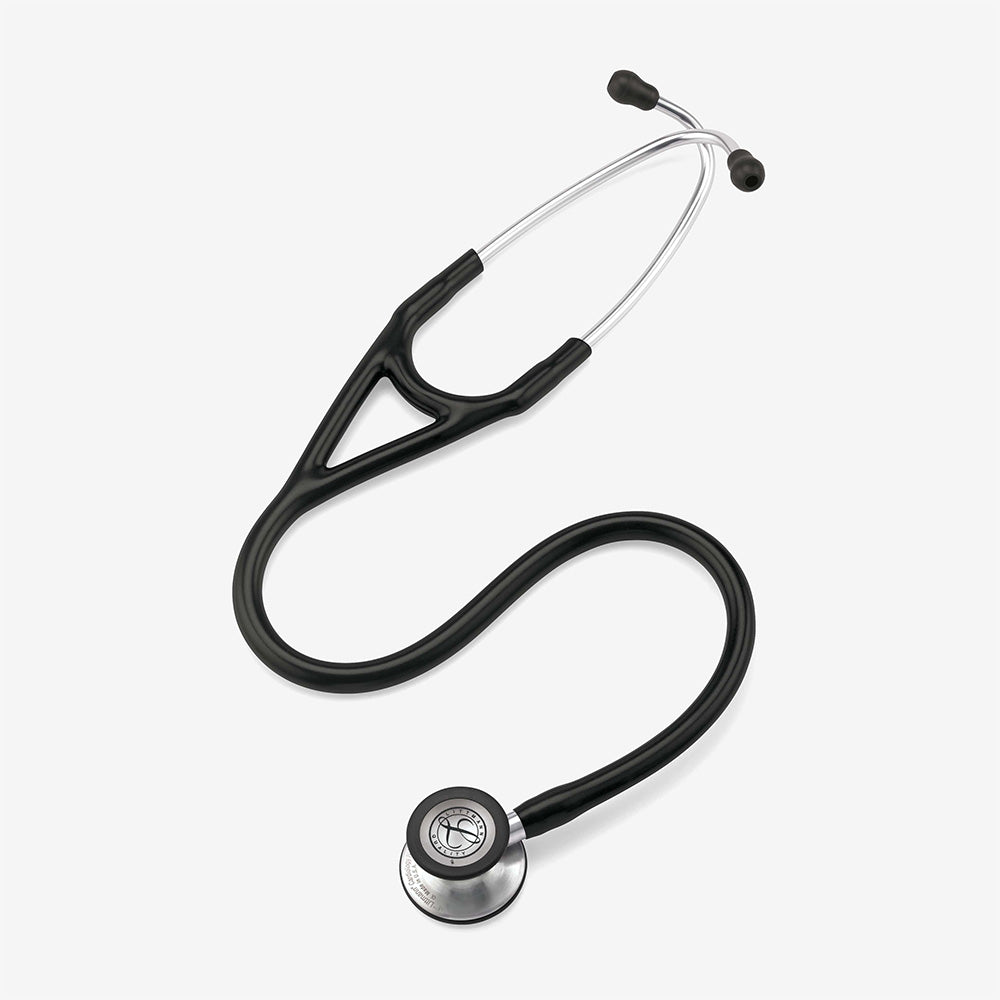 Stethoskop Littmann Cardiology IV Schwarz mit Bruststück aus gebürstetem Edelstahl