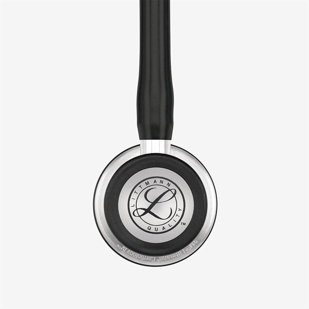 Stethoskop Littmann Cardiology IV Schwarz mit Bruststück aus gebürstetem Edelstahl