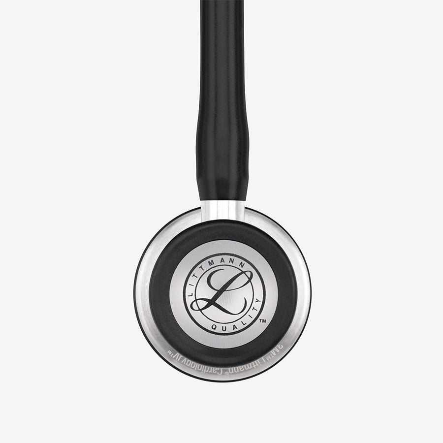 Stethoskop Littmann Cardiology IV Schwarz mit Bruststück aus gebürstetem Edelstahl