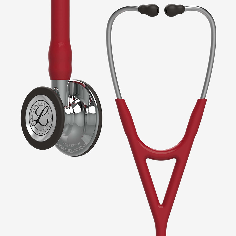 Stethoskop Littmann Cardiology IV Weinrot mit hochglanzpoliertem Bruststück