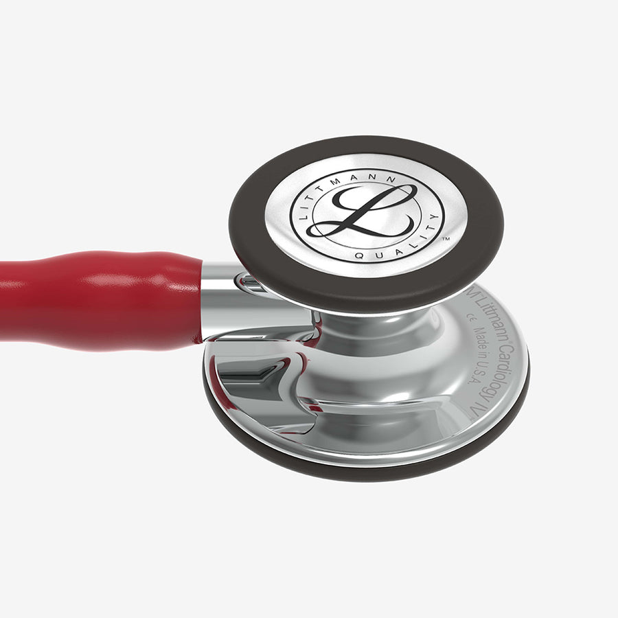 Stethoskop Littmann Cardiology IV Weinrot mit hochglanzpoliertem Bruststück