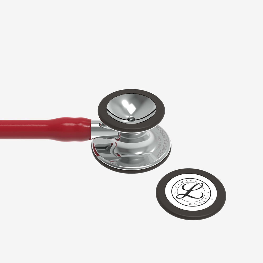 Stethoskop Littmann Cardiology IV Weinrot mit hochglanzpoliertem Bruststück