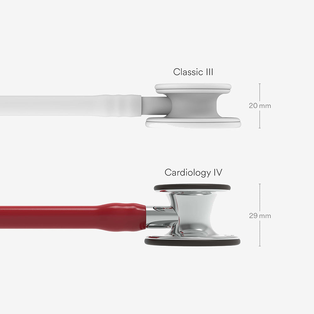 Stethoskop Littmann Cardiology IV Weinrot mit hochglanzpoliertem Bruststück