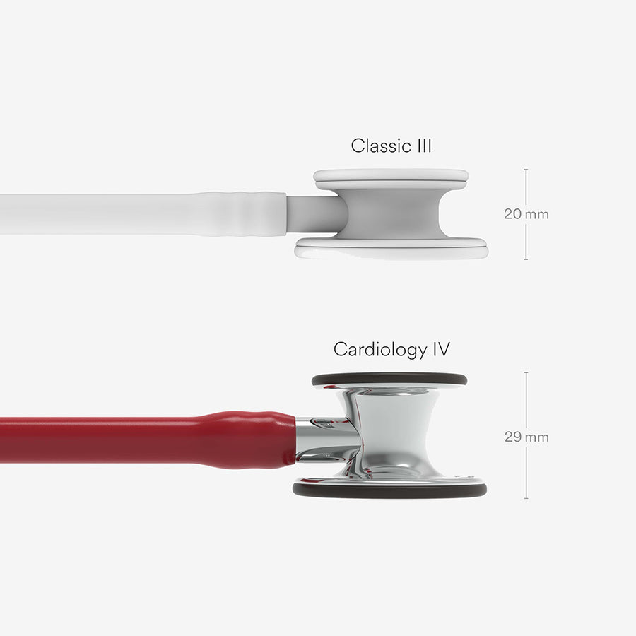 Stethoskop Littmann Cardiology IV Weinrot mit hochglanzpoliertem Bruststück